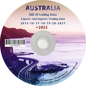 Australia Exports and Imports Trading | Bill of lading data Disk | manifestDB - Picture 1 of 1