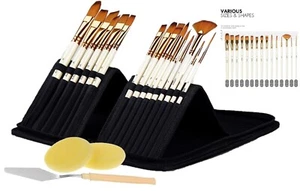 ARTIFY Premium 15 Pinsel Set für Acryl/Öl/Aquarell/Gouache Malerei - Bild 1 von 9