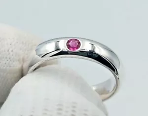 Siamese Ruby Band Ring 925 Sterling Silver Stylish Elegant Jewelry Size 5 to 12 - Picture 1 of 12