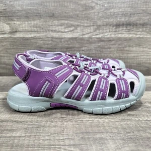 Khombu Sandy Slingback Sport Sandals 962653 Bungee Laces Pink Purple Youth 3 - Picture 1 of 12