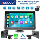 7" Portable Carplay MP5 Player Stereo Radio /Android Auto Touch Screen BT Camera