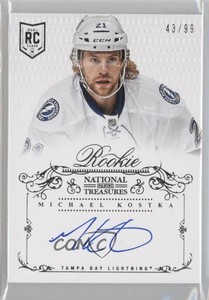 2013-14 Panini National Treasures /99 Michael Kostka #115 Rookie Auto RC