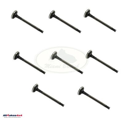 JUEGO DE VÁLVULAS DE ESCAPE LAND ROVER x8 DISCO RANGE P38 DEFENDER LGH000040 AM4x4 Foto 1 de 2