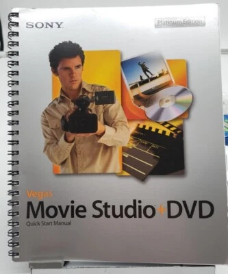 Sony Vegas Movie Studio + DVD platinum edition quick start manual. 2005 Edition - Image 1 of 3