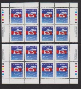 1989 Canada SC# 1166 - Domestic First-Class Rate - Plate Blocks of 4 M-NH # 3112 - Picture 1 of 1