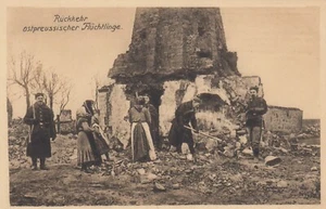 Ostpreußen AK 1916 WK I Rückkehr Flüchtlinge Zerstörungen 2301291 - Bild 1 von 2