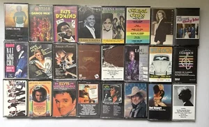 Lot Of 24 Cassettes. Tested. Various Artist From 60-90s. - Picture 1 of 4