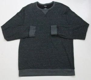 Sonoma Gray Long Sleeve Crewneck Sweatshirt Top Large Rayon Cotton Blend JJ13 - Picture 1 of 5
