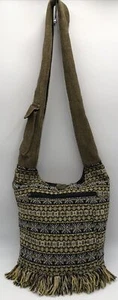 THE COLLECTION ROYAL Crossbody Bag Sling Boho Purse Hippie Cotton - Picture 1 of 9