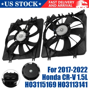 Dual Engine Radiator Cooling Fan Assembly for 2017-2022 Honda CR-V CRV 6010305 - Picture 1 of 10