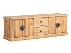 TV-Bank Laredo Massivholz 190cm TV-Schrank rustikal Holzmöbel Wohnzimmer - Bild 1 von 7