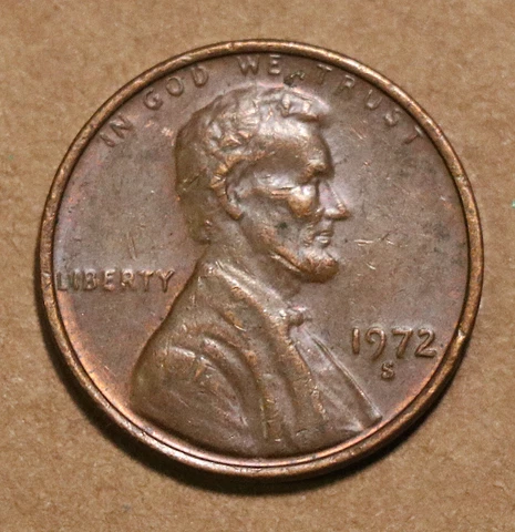 1972 S Lincoln Memorial cent Cover