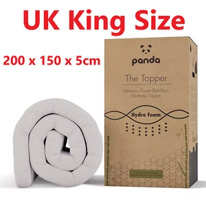 Memory Foam Bambus Panda Memory Foam Bambus Matratzenauflage King Size - Bild 1 von 7