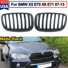 For BMW X5 X6 E70 E71 2007-2013 Front Kidney Grill Sport Grilles Matte Black