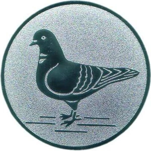 Brieftaube - 12 Embleme Ø50mm - ist Zubehör für Pokale & Medaillen Taube - Bild 1 von 2