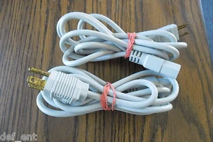 Cable de alimentación universal estándar AWG 6 ft 3 clavijas - gris claro - Imagen 1 de 5