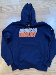 Men's Nike NFL Denver Broncos Local Hooded Fleece (Navy) Sz M NKDK-41S - Picture 1 of 8
