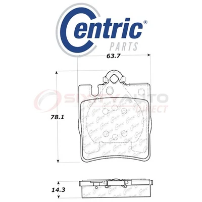 Centric C-TEK Ceramic Disc Brake Pads for 2009-2011 Mercedes-Benz SLK300 ad - Image 1 of 4