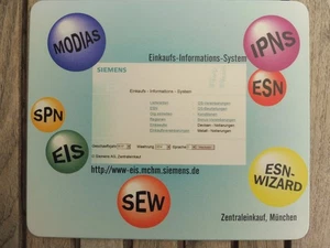 90th Siemens Zentraleinkauf München EIS Werbe - Mauspad Mousepad Sammler - Bild 1 von 1