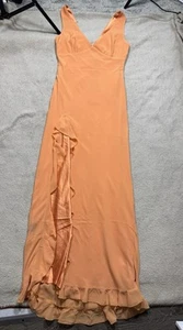 White Fox Dress Womens Medium Tell Me Everything Ruffle Accent Sleeveless NEW - Picture 1 of 17