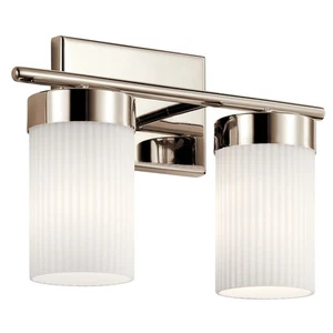 Ciona 2-Light 15" Bathroom Vanity Light in Polished Nickel - Picture 1 of 1