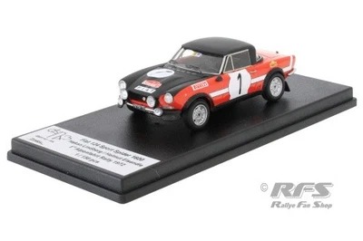Fiat 124 Abarth Sport Spider Rallye Rally Alpenfahrt 1972 Lindberg 1:43 Trofeu - Bild 1 von 3