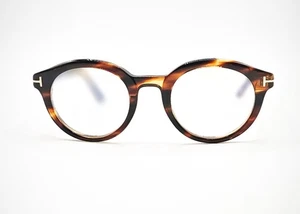 Occhiali da vista TOM FORD TF6061-B 055 Stripe havana/luce blu taglia 50 nuovi - Foto 1 di 4