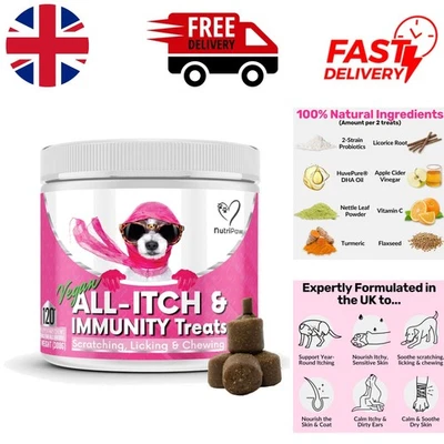 All-Itch Dog Treats - Bacon Flavor - Soothe Itching & Skin Health (120ct) - Image 1 of 4