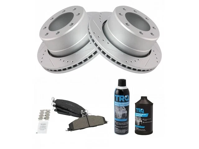 Kit de pastillas de freno trasero y rotor para Ram 2500 2011-2018 2012 2013 2014 2015 VN894PC Foto 1 de 1
