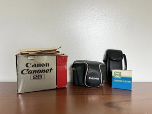 Canon Canonet 28 analoge Sucherkamera 35 mm mit Canolite-Blitz, manuell - Bild 1 von 12