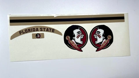 Florida State Seminoles Mini Football Helmet Decal Set Cover