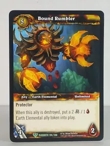 Bound Rumbler - War of the Elements 170/220 - uncommon - World of Warcraft TCG - Picture 1 of 2