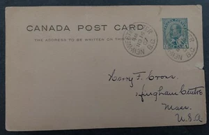 1907 Canada 1c Bluish Green Stamped Postcard cd New Westminster - Bild 1 von 2