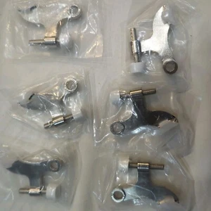 6--Hinge Pin Silver Metal Door Stops -Heavy Duty Adjustable Door Stopper replace - Picture 1 of 10