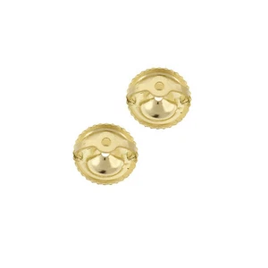 2Pcs 14K Gold Screw Back For Threaded Earring Post, Screw Backing - Picture 1 of 6