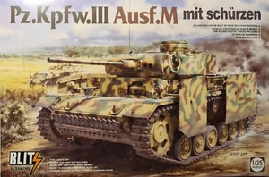 TAK8002 Takom Model German Panzer III Ausf.M mit Schürzen Bausatz 1:35 - Bild 1 von 3