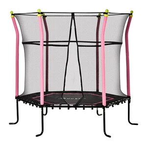 5.3 ft Kids Toddler Mini Small Trampoline with Net Indoor Outdoor for 3-10 Years - Picture 1 of 9