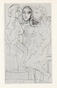 Pablo Picasso, Sculptor, Model and Sculpture Seated Woman Vollard Suite - Picture 1 of 1