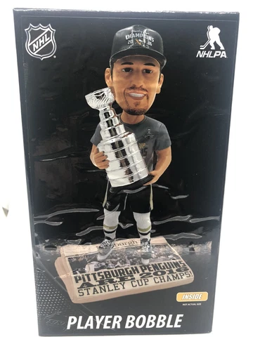 Evgeni Malkin Pens Stanley Cup Champs Newspaper Base Bobble 2016 SC BRAND NEW Cover