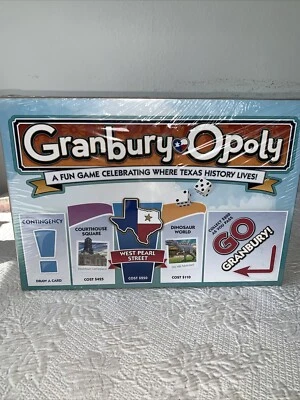Granbury Opoly Monopoly Game Texas DFW NEW Sealed RARE Late for Sky TX - Image 1 of 4