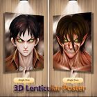 Attack On Titan 3D Holographic Lenticular Motion Poster Premium Quality 12?X16?