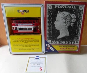 Corgi D37/1. 150th Anniversary Of The Penny Post Tram. Limited Edition Boxed - Picture 1 of 9