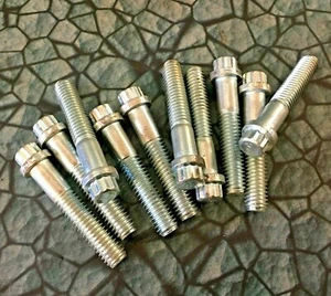 10 Stück Flansch Fährschraube verzinkt 12 Punkt 3/8”-16 x 2” Länge Klasse 8 - Bild 1 von 4