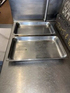 2- Vollrath Volle Größe x 2"D Super Pan 3 Edelstahl Dampfpfanne 90052 NSF - Bild 1 von 4