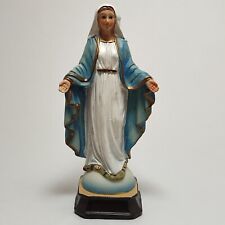 Statua della Madonna Immacolata Miracolosa da 14 cm in resina dipinta a Mano