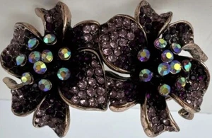 Wunderschönes OPC CN aufwendiges Blumen Strass Clamper Armband rosefarben - Bild 1 von 9