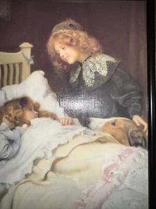 Wake Up! It's Christmas Morning! Arthur J. Elsley gerahmter Druck 15 x 12 Zoll - Bild 1 von 14