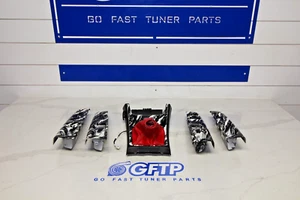 08-14 SUBARU WRX STI OEM SHIFTER SURROUND TRIM WINDOW SWITCHES SET HYDRO DIPPED - Picture 1 of 6