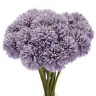 Künstliche Blumenköpfe Seiden Chrysantheme Kugel Hortensie Lila 20Pcs