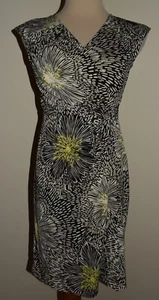 New Apt 9 Dress PS Sleeveless Floral Burst Faux Wrap V-Neck Petite Small - Picture 1 of 3